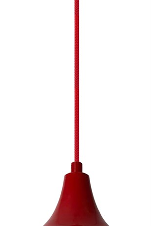 Bamyum Champion Kırmızı Renkli Kablo Tekli Avize Sarkıt Salon Mutfak Butik Lamba Aydınlatma