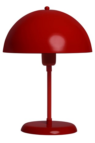 Bamyum Mantar Masa Lambası Kırmızı Çalışma Lambası Dekoratif Metal Abajur Ofis Ev Aydınlatma
